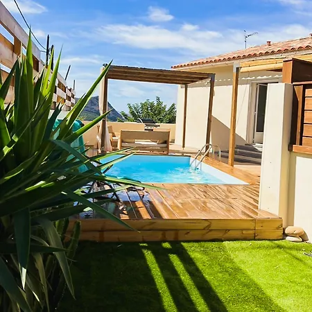 Patrimonio, Maison Climatisee Avec Piscine Privee Nyaraló *